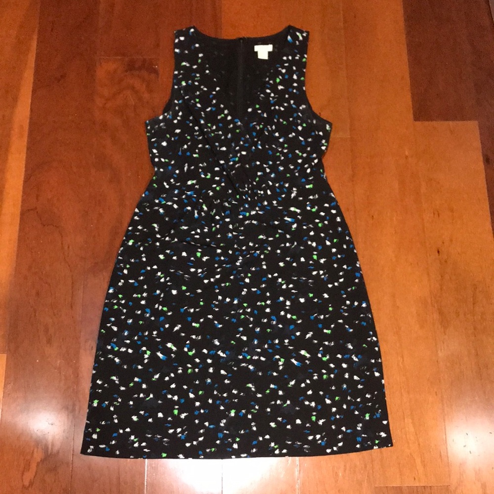 [J. Crew] Black, Blue, Green Dress